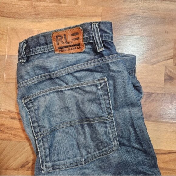 Polo Ralph Lauren Jeans Co Brixton 38x34 Loose Fit Straight Leg Denim - Picture 3 of 10